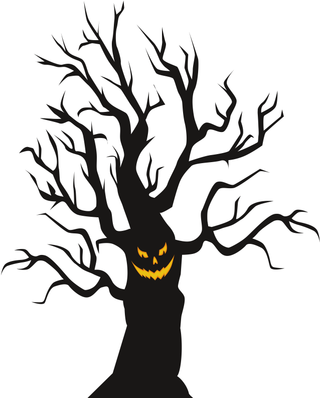 Pin Spooky Tree Clip Art - Png Download (654x800), Png Download