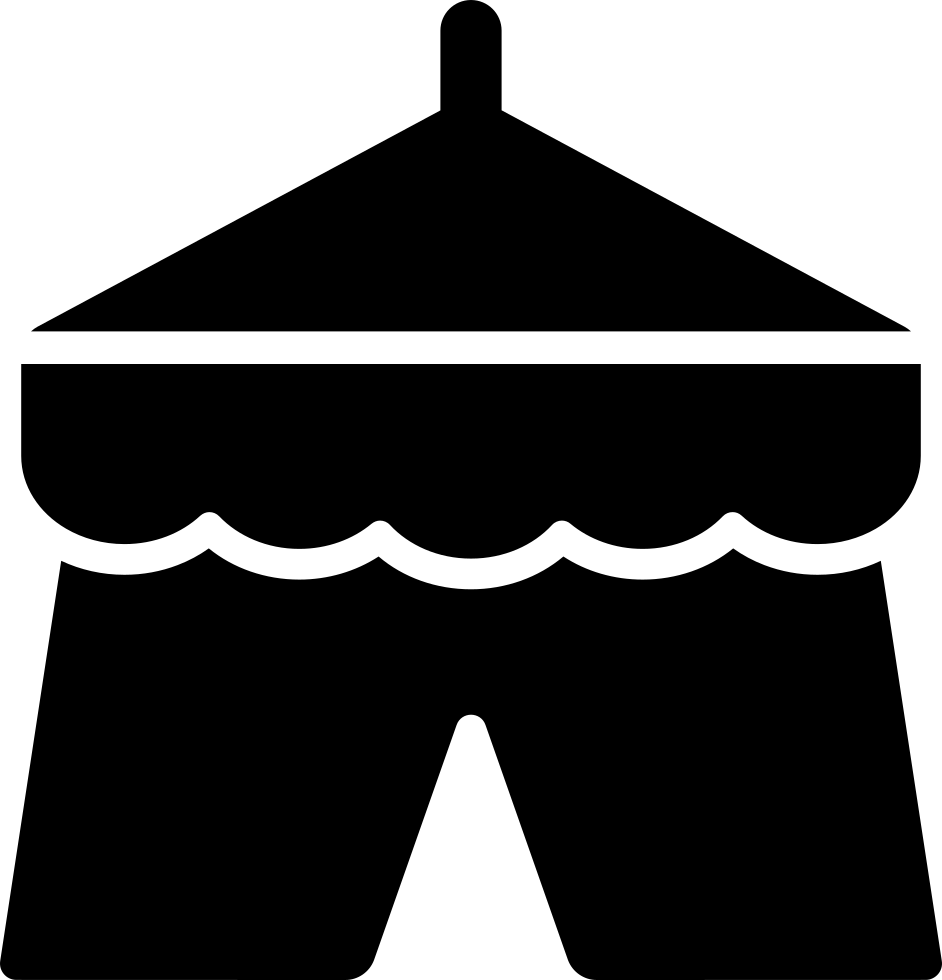 Park Tent Of A Circus Comments Clipart (942x980), Png Download