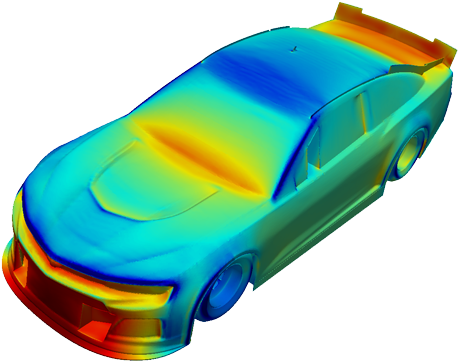 Total Pressure Coefficient Race Car, Cfd Analysis Clipart (768x401), Png Download
