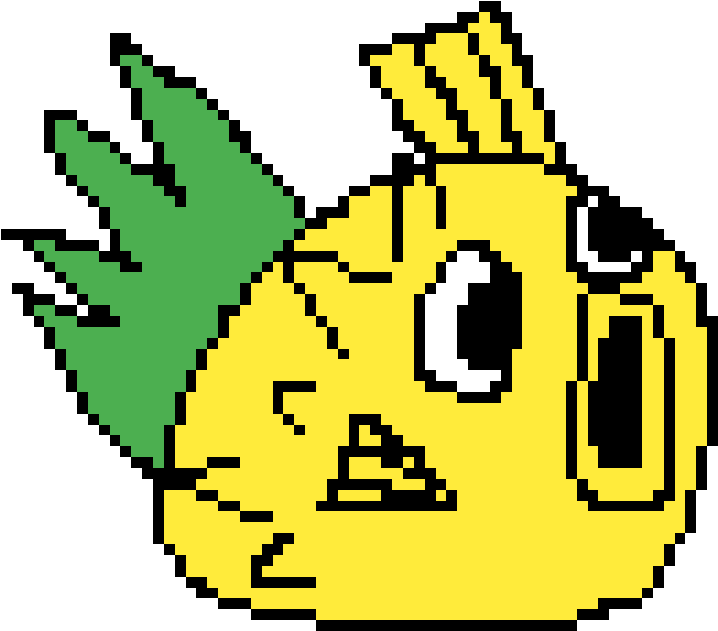 Puffer Pineapple Fish Clipart (1200x1200), Png Download