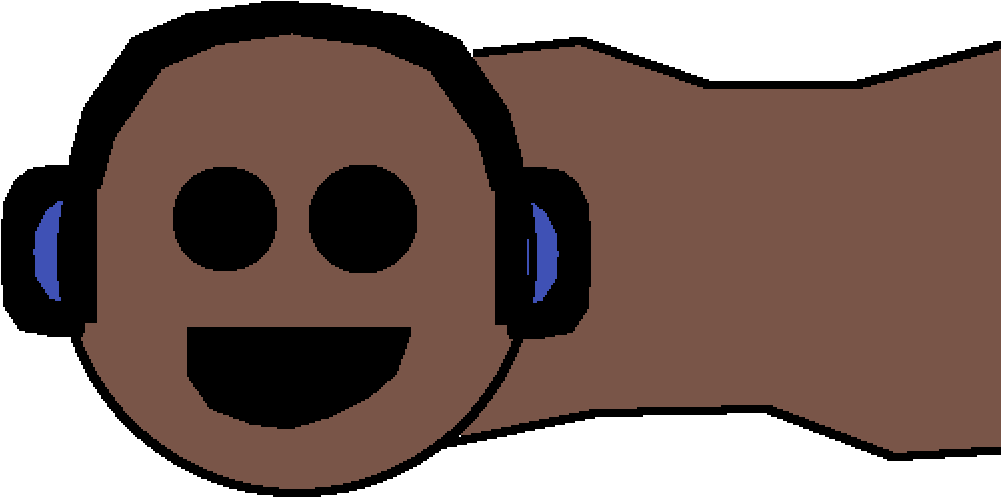 Worm With Headphones Clipart (1400x1400), Png Download