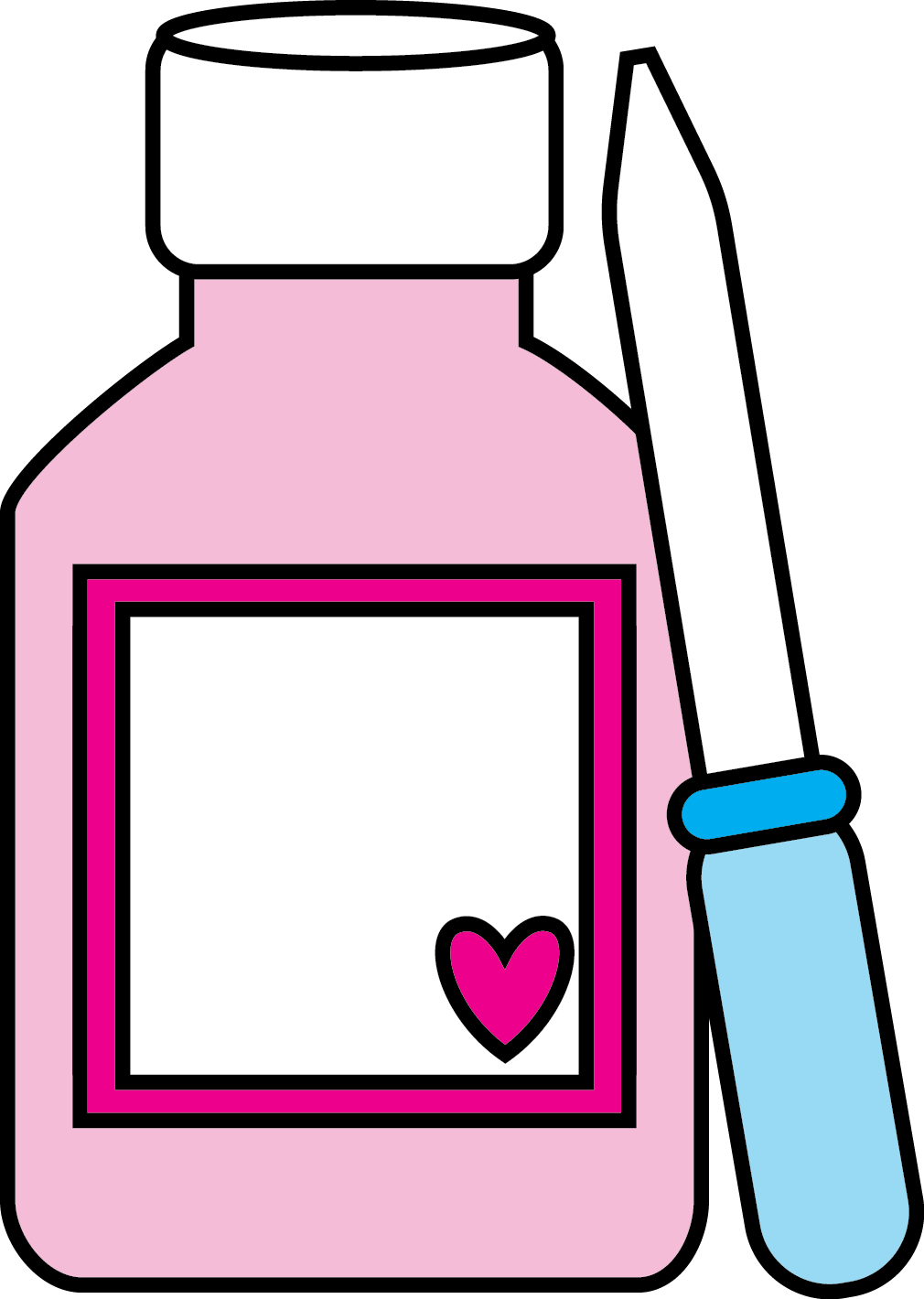 Medicine And Syringe Clipart (1010x1420), Png Download