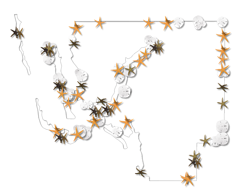 A Map Of Lee With A Thin Black Outline, Inner Drop Clipart (768x626), Png Download