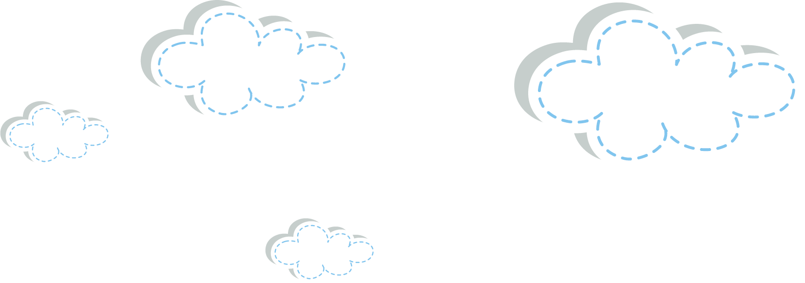Clouds Light Brand Material Cloth Vector Pattern Clipart - Png Download (1652x581), Png Download