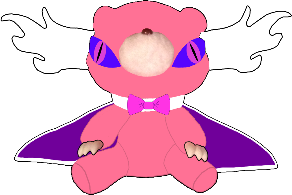 The Pink Bear Clipart (955x638), Png Download