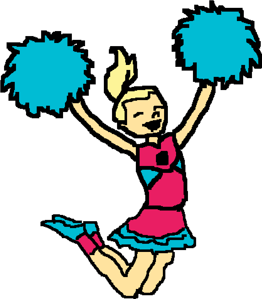 Awesome Cheerleader Clipart (1000x1000), Png Download