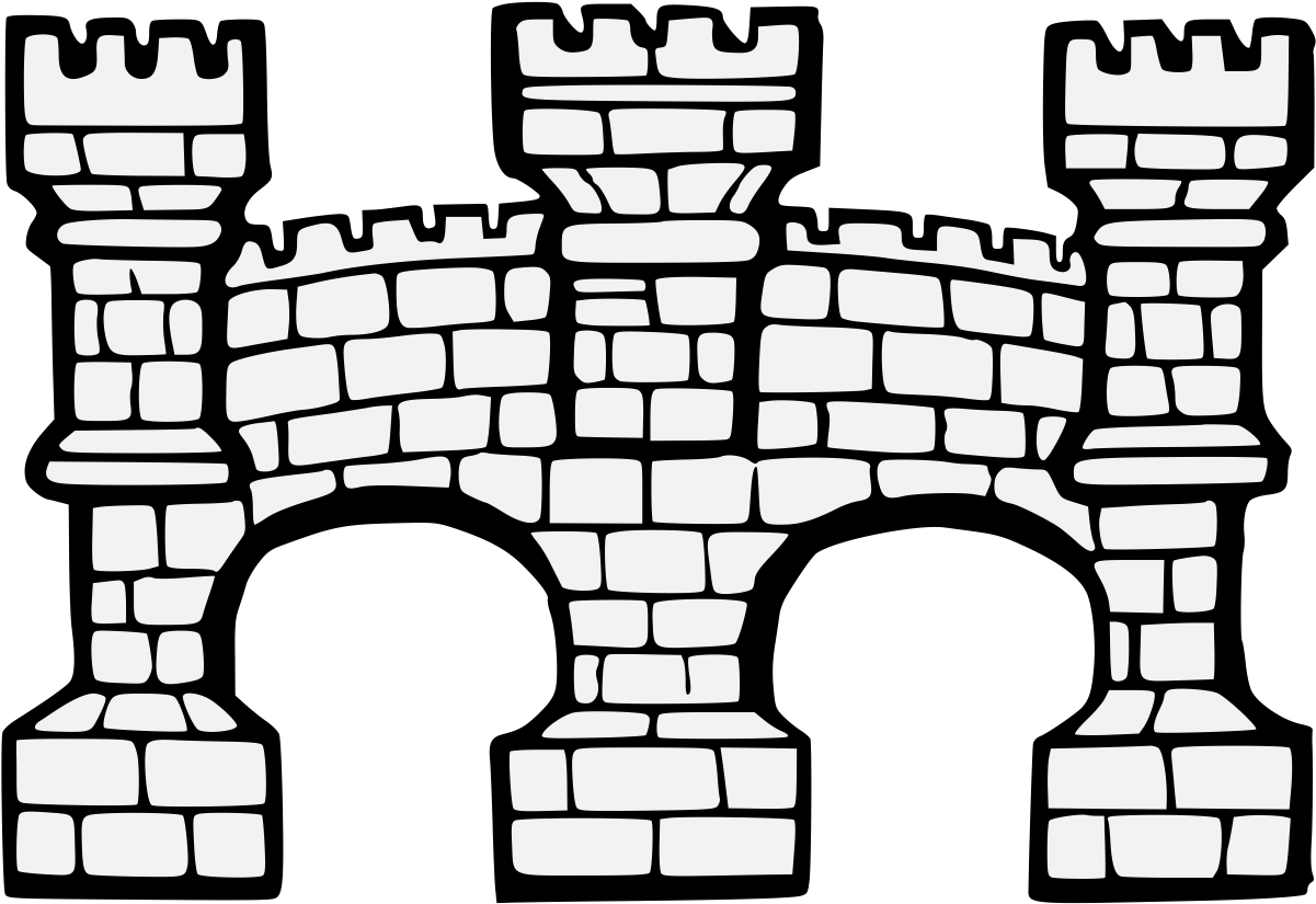 Bridge Throughout Of Two Arches § Clipart (1218x862), Png Download