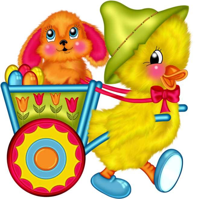 Påske Dekoration - Piggy Side Clipart (674x700), Png Download