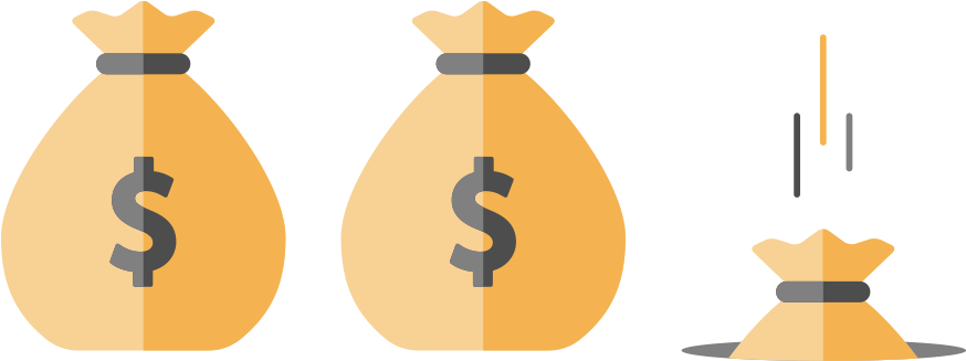 Money Bags Web Clipart (1000x523), Png Download