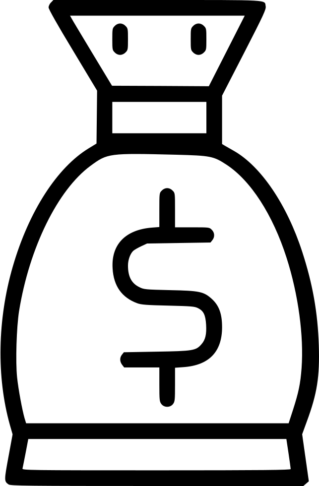 Money Bag Comments Clipart (643x980), Png Download