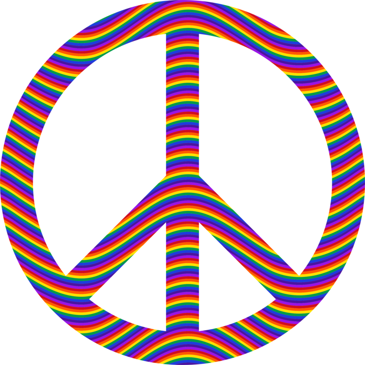 Peace Symbols Sign Gender Symbol Clipart (750x750), Png Download