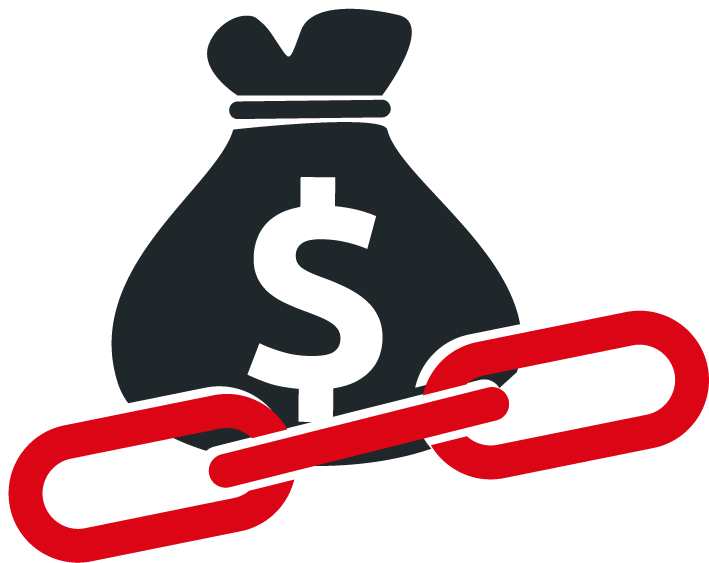 Moneybag With Link Icon Clipart (759x624), Png Download