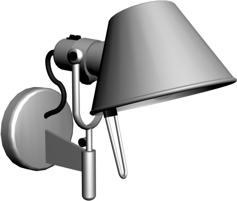 Artemide Tolomeo Micro Bedside Table Lamps Artemide Clipart (936x936), Png Download
