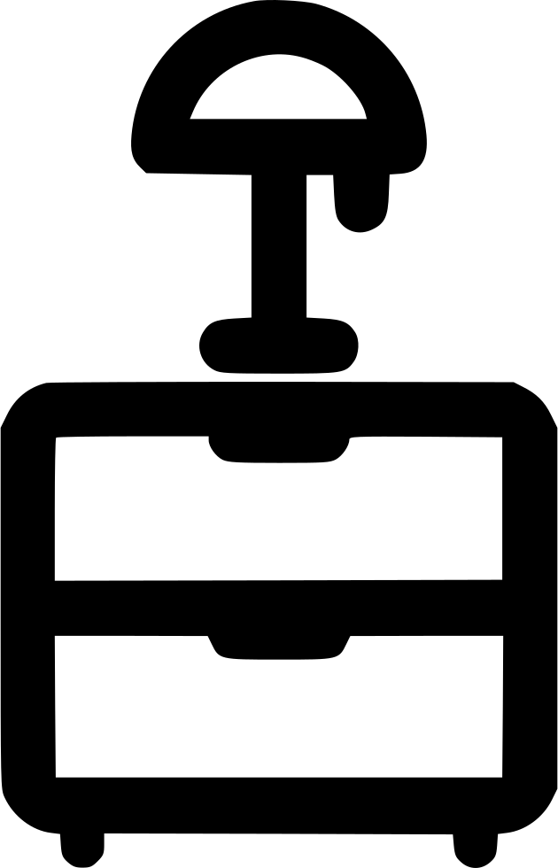 Lamp Stand Drawer Bedside Comments Clipart (630x980), Png Download