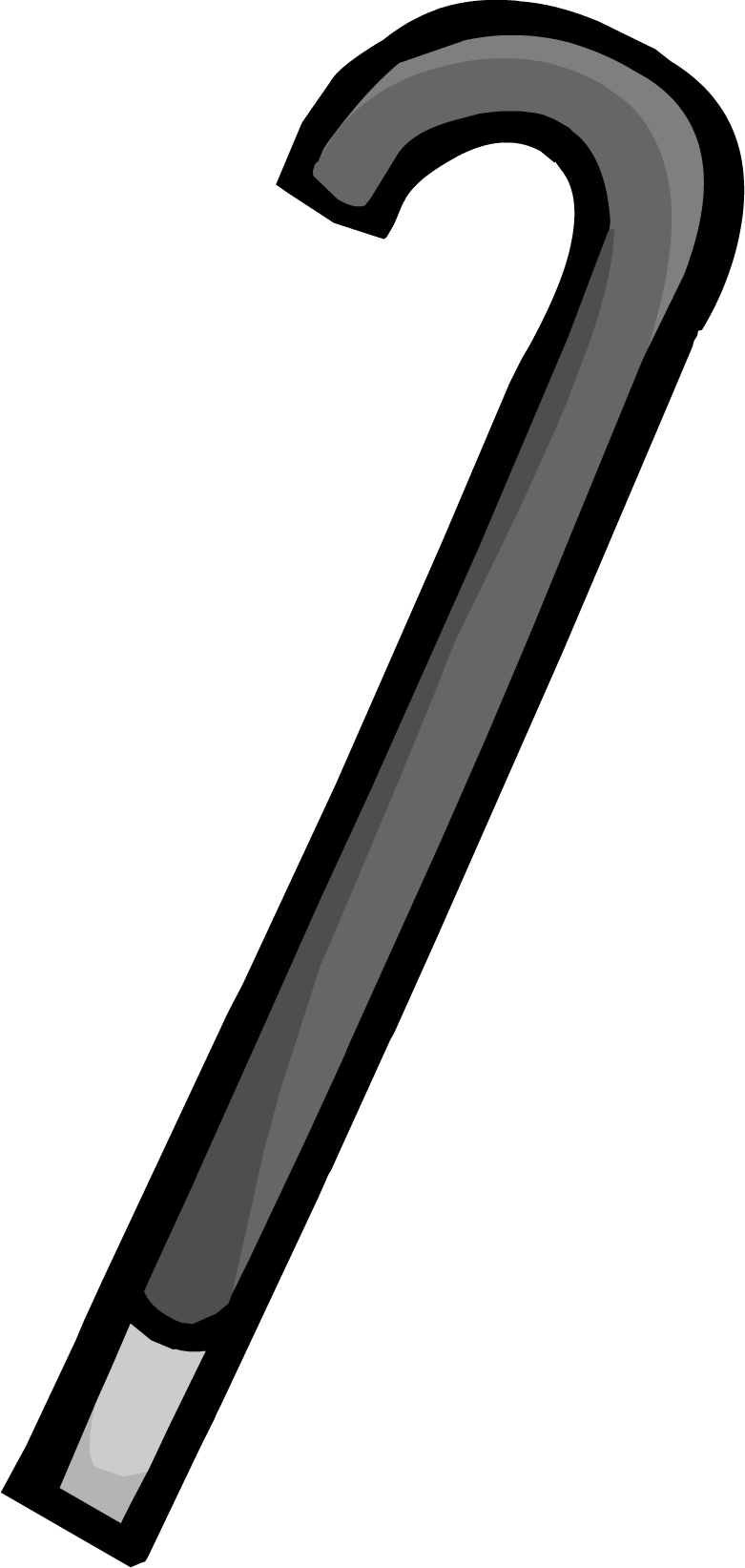 Cane Transparent Black Clipart - Full Size Clipart (#3010358) - PinClipart