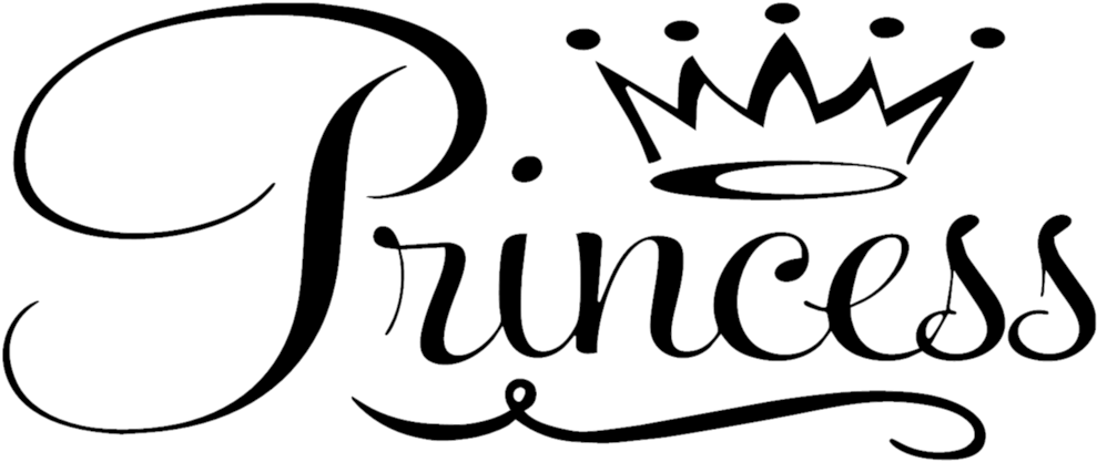 Princess Clip Art Black And White - Png Download (1023x731), Png Download