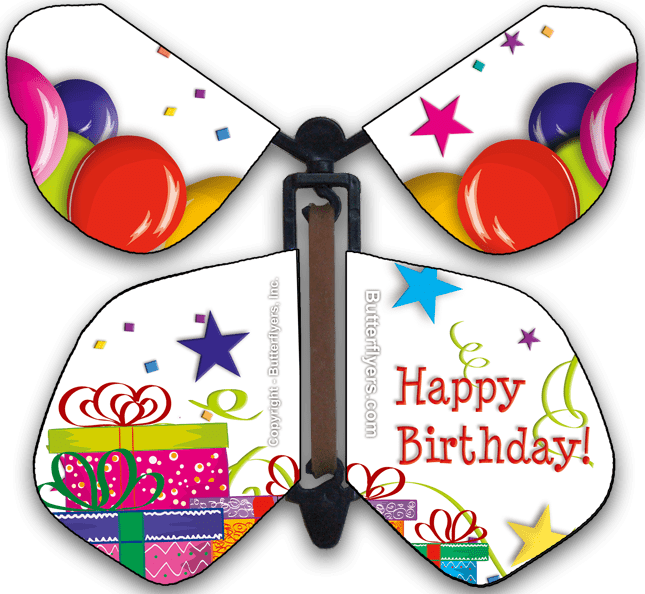 Birthday Butterflyers Fun Happy Birthday Butterfly Clipart (645x594), Png Download