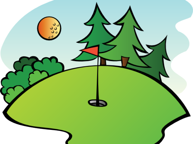 Mini Golf Clipart Black And White - Png Download (640x480), Png Download