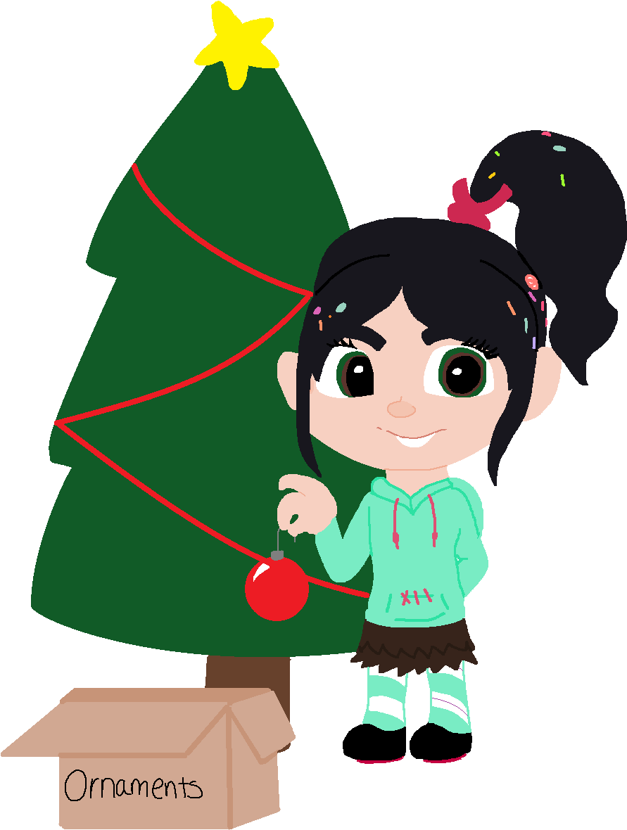 Christmas Vanellope Clipart (942x1230), Png Download