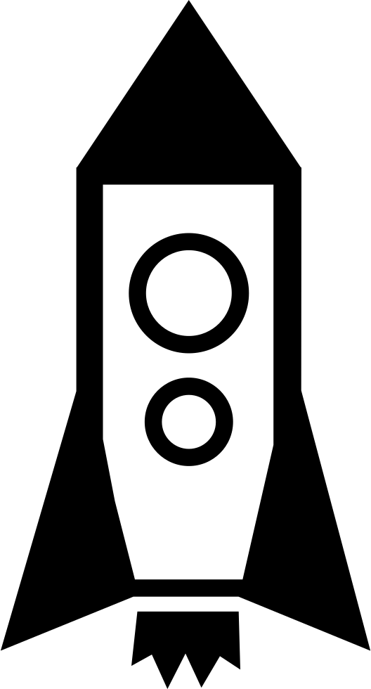 Rocket Space Ship Comments Clipart (528x980), Png Download