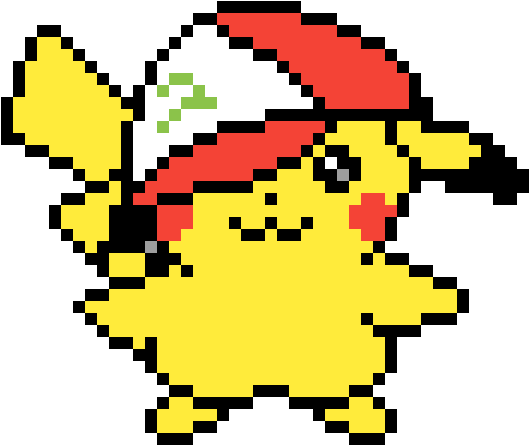 Pikachu W/ Ash Hat Clipart (1200x1200), Png Download