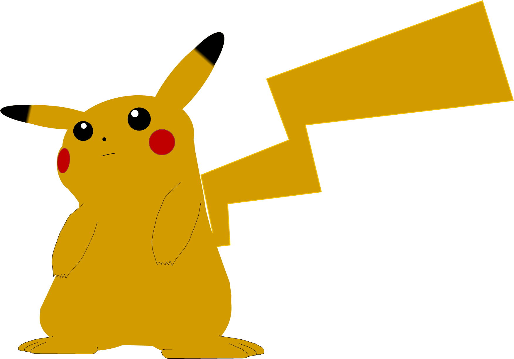Pikachu Xxv Clipart (1752x1224), Png Download