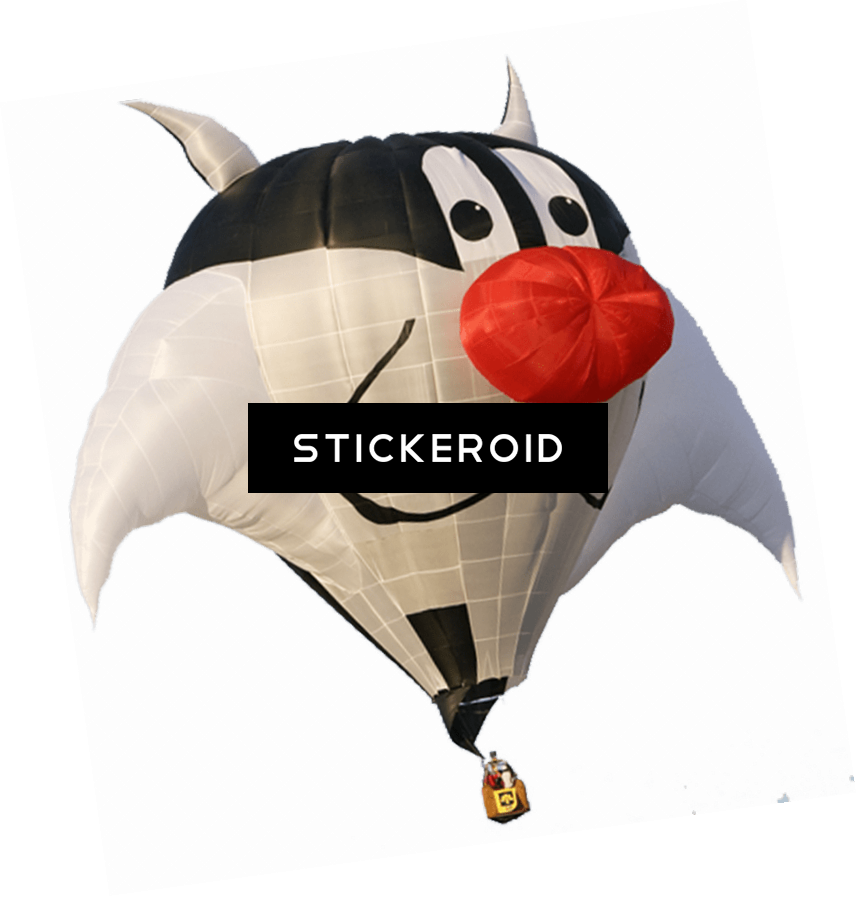 Retro Hot Air Balloon Clipart (856x897), Png Download