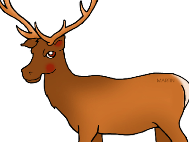Elk Clipart Mountain Outline - Png Download (640x480), Png Download