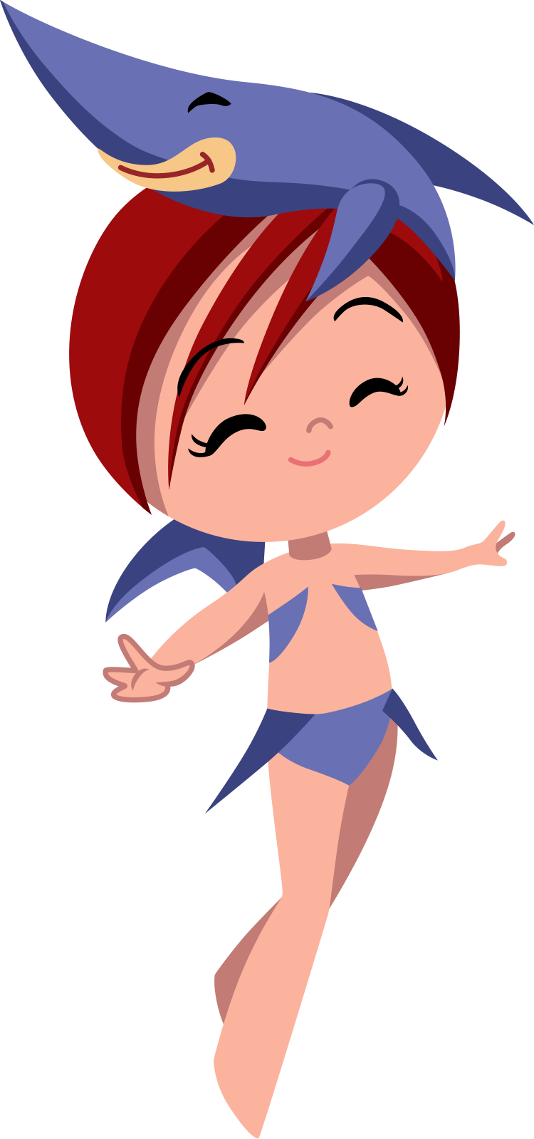 Marli Is The Swordfish Princess, With Her Crown Being Clipart (750x1599), Png Download