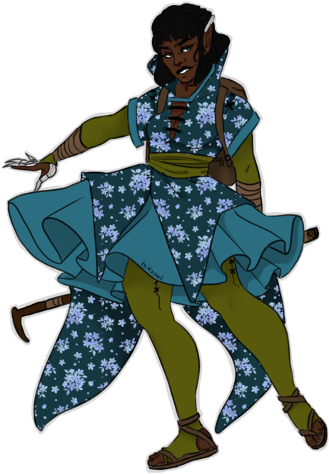 Art By Sweetiel On Tumblr Dnd Character Art Clipart (640x768), Png Download