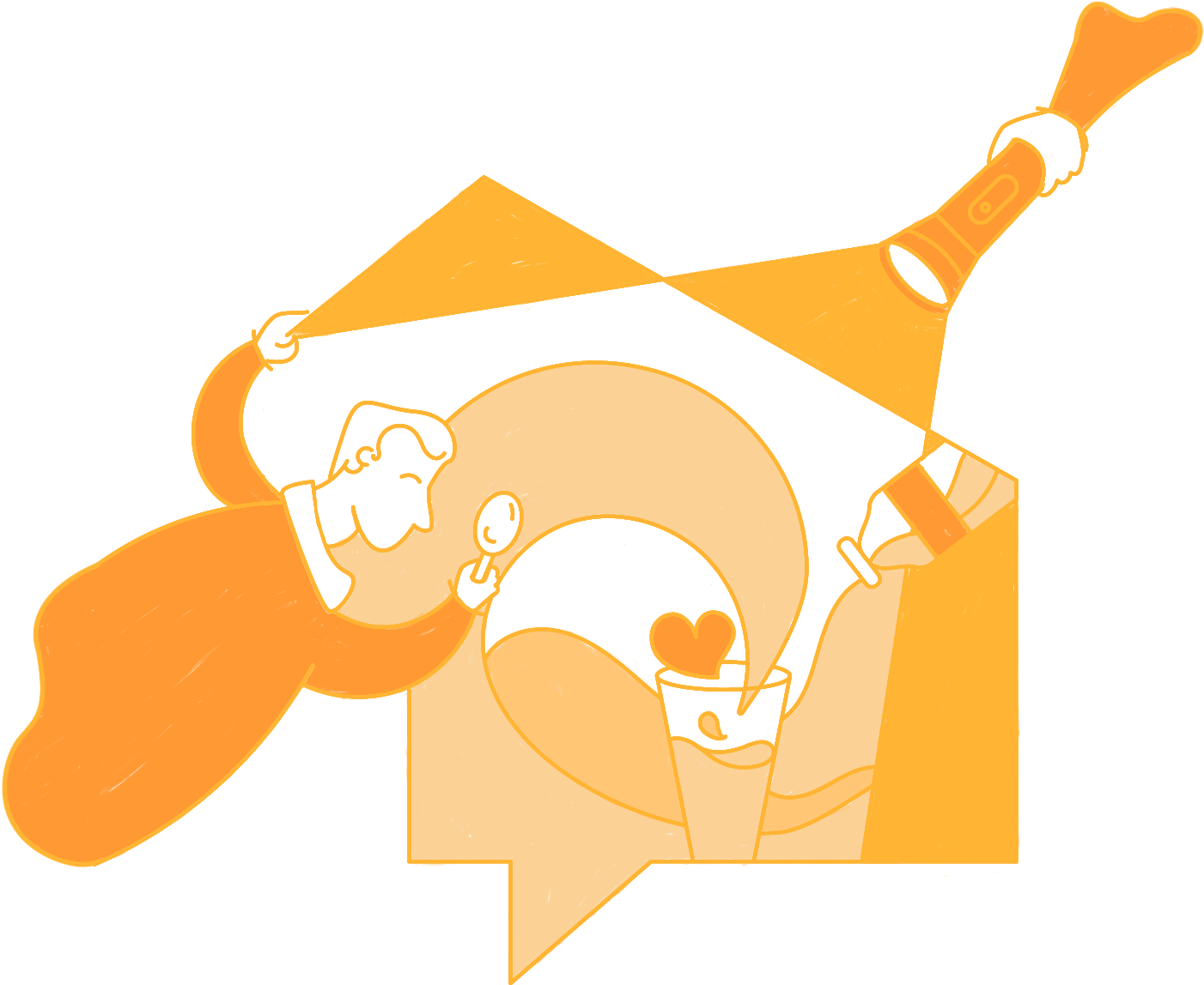 Measure The Pulse Of The Consumers Clipart (1487x1304), Png Download