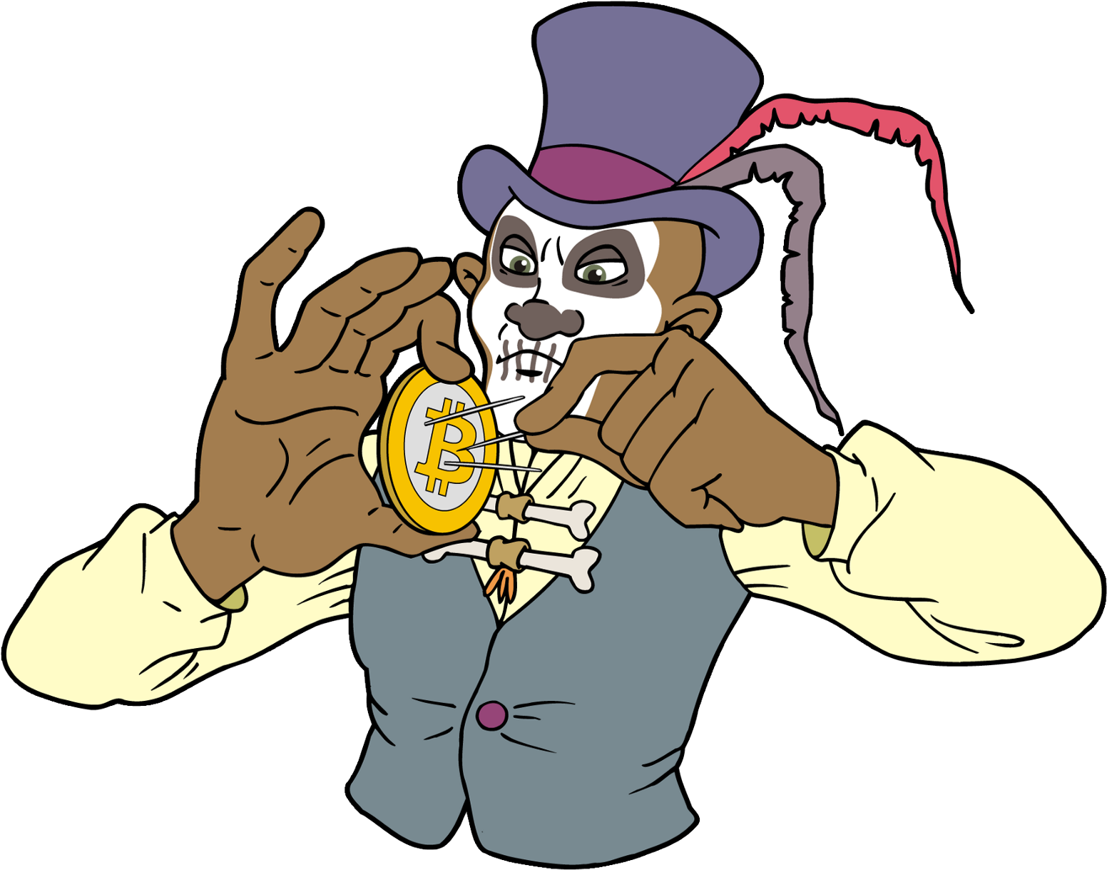 Bitcoin/altcoin Mining Voodoo Clipart (1600x1234), Png Download
