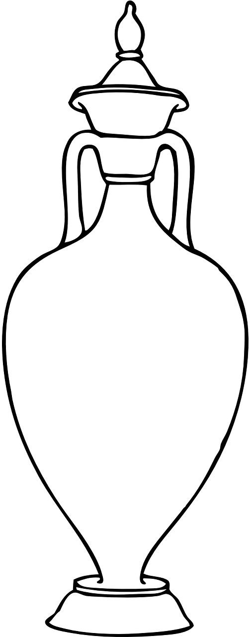 Container Pot Greek Clipart (640x1280), Png Download