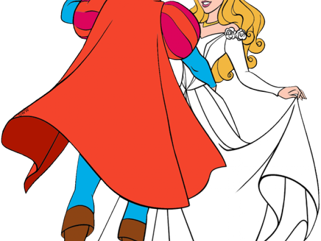 Sleeping Beauty Clipart Prince And Princess Wedding - Png Download (640x480), Png Download