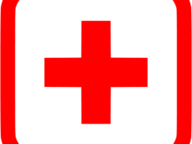 Red Cross Mark Clipart Hospital Cross - Png Download (640x480), Png Download