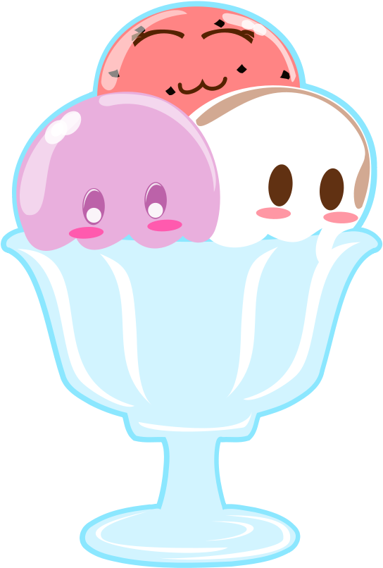Free Download Cute Ice Cream Transparent Clipart Ice - Png Download (544x806), Png Download