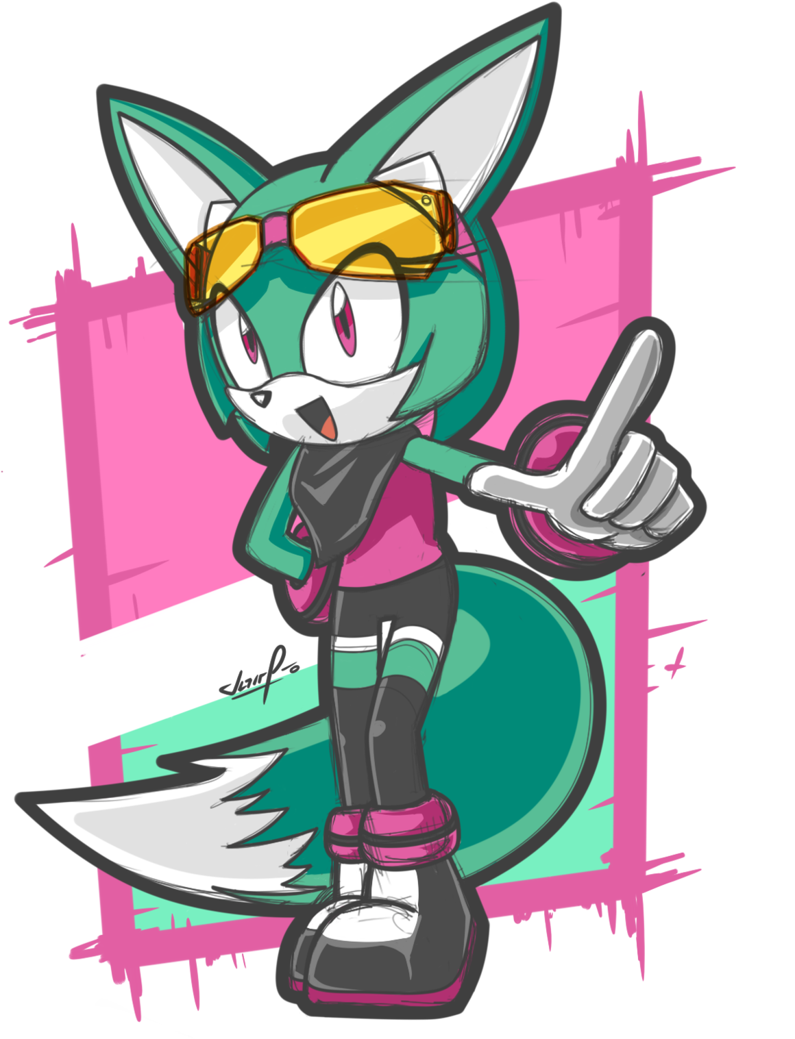 Yeeee Gurl Sonar The Fennec Is Here) @docstephen Clipart (1280x1575), Png Download