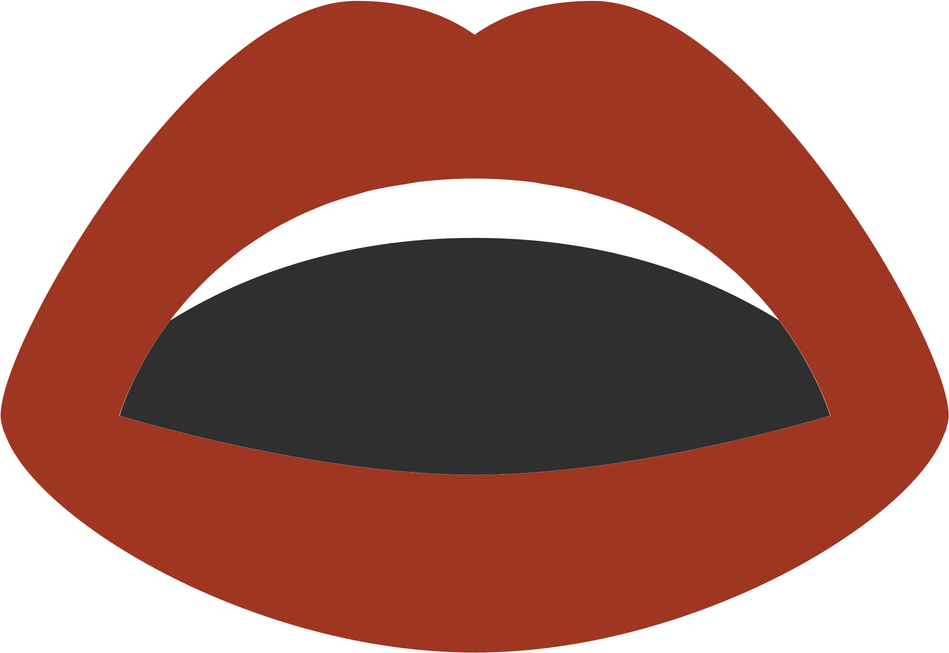 Mouth Svg Red Lips Clipart (2000x2000), Png Download