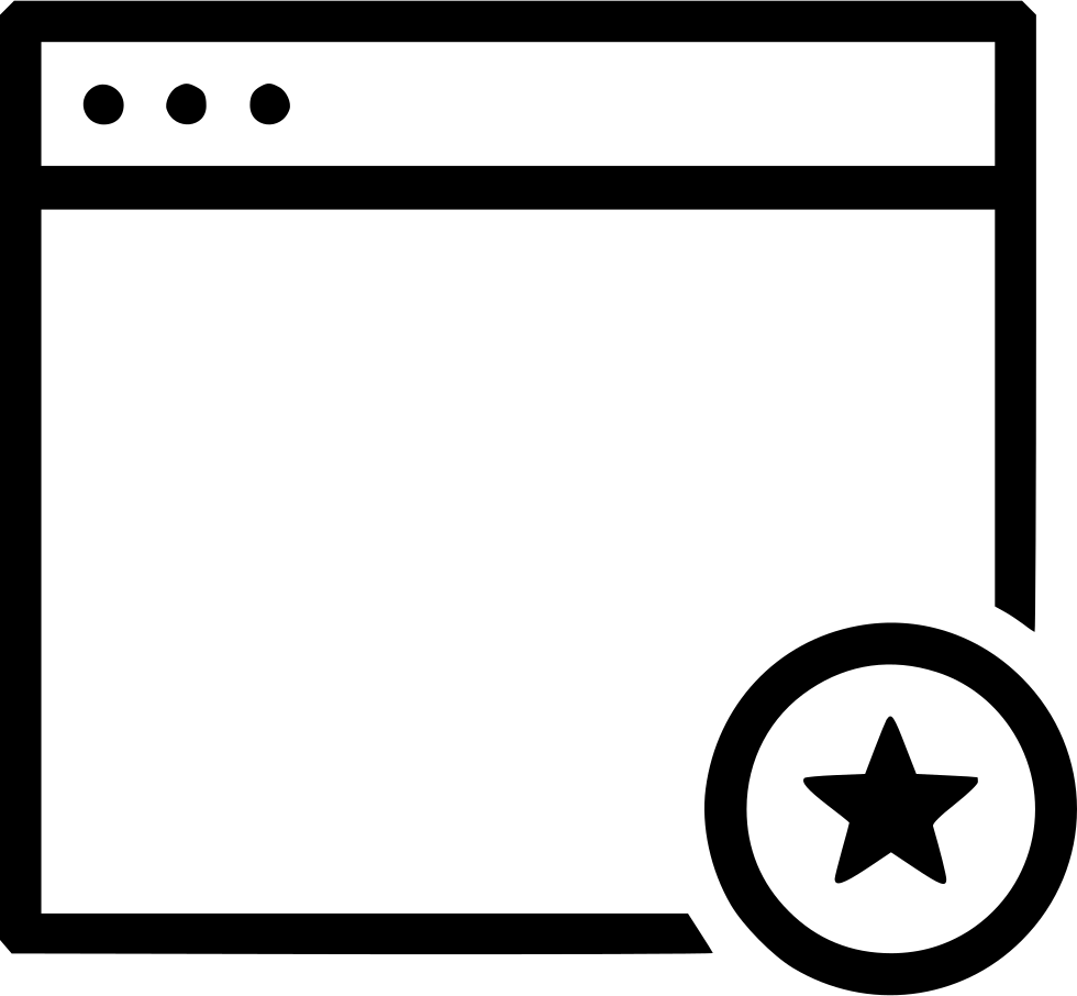 Window Favorite Star Comments Clipart (980x906), Png Download