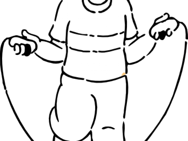Jump Clipart Black And White - Png Download (640x480), Png Download