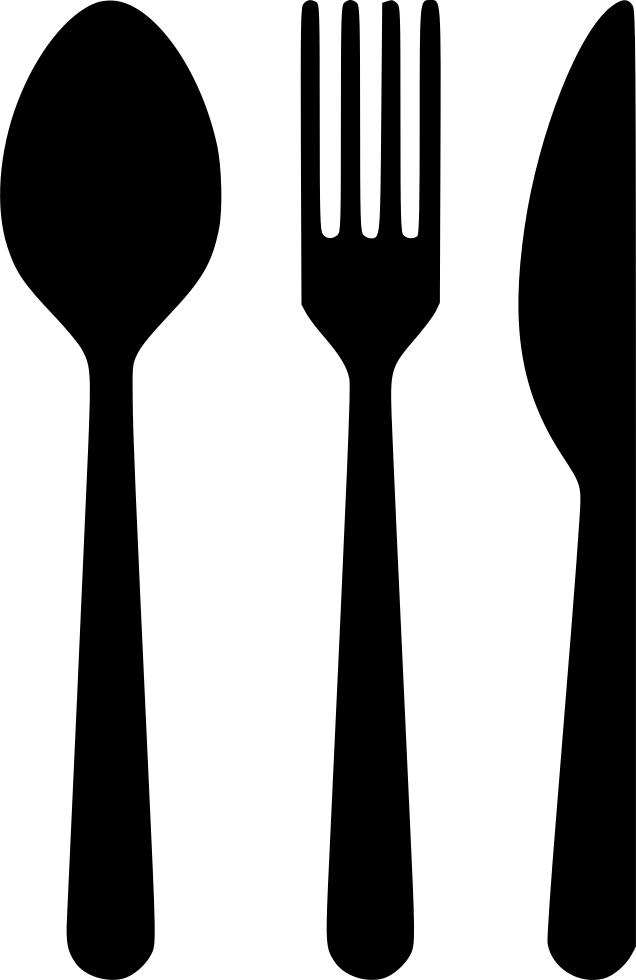 Knife Svg Fork Spoon Clipart (636x980), Png Download