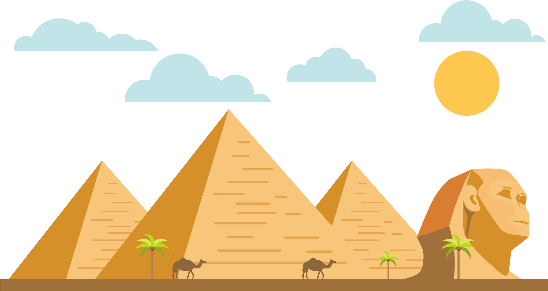 Sphynx Clipart Pyramids - Png Download (2000x2000), Png Download