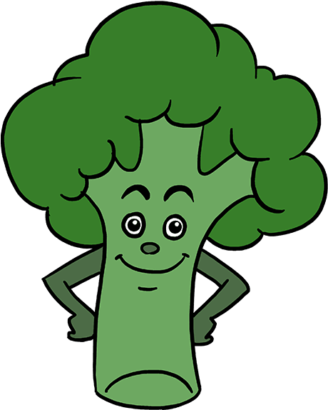 How To Draw Broccoli Clipart (680x678), Png Download
