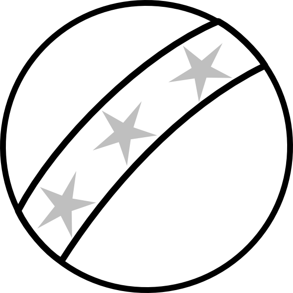 Ball Clipart Black And White - Png Download (600x600), Png Download