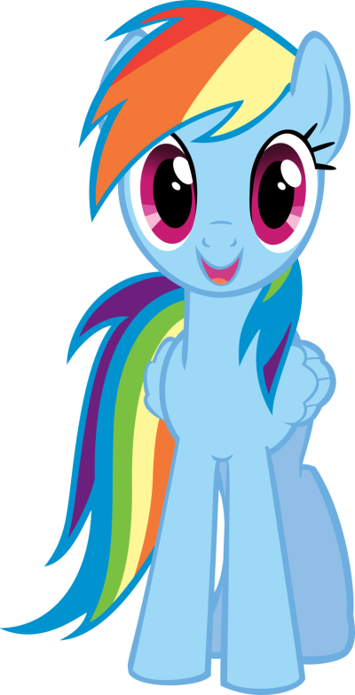 Rainbow Dash Clipart (400x784), Png Download
