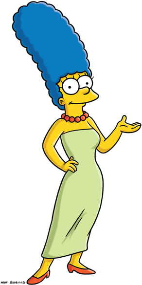 Marge Simpson Clipart (488x640), Png Download