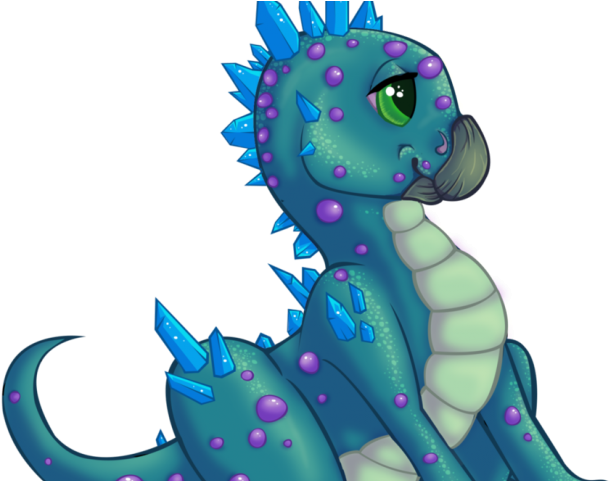 Blue Dragon Clipart Colorful Baby - Png Download (640x480), Png Download