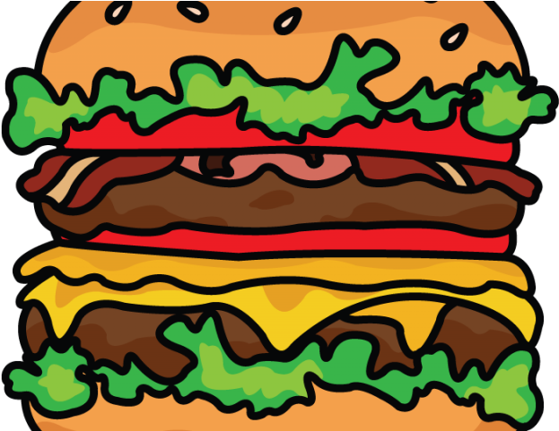 Drawn Burger Drawing Clipart (640x480), Png Download