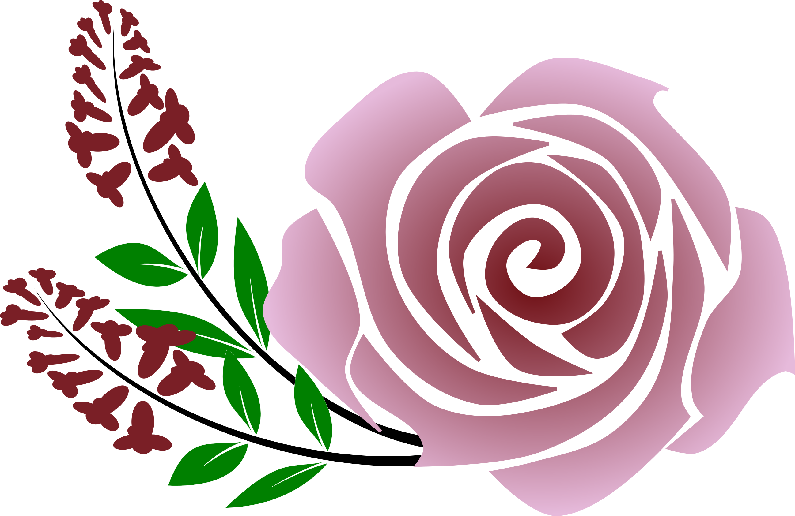 A Rose In Thyme Landscape Design Clipart (2595x1686), Png Download