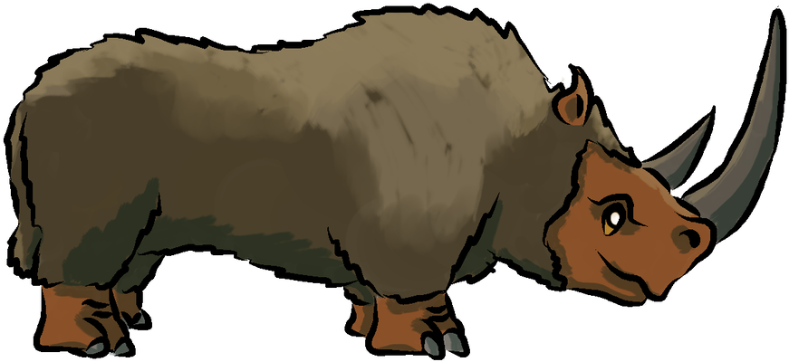 Brown Clipart Rhino - Png Download (1024x680), Png Download